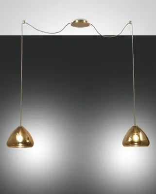 Produktbild von Fabas Luce Pendelleuchte Glow E27 3500x7000mm Messing