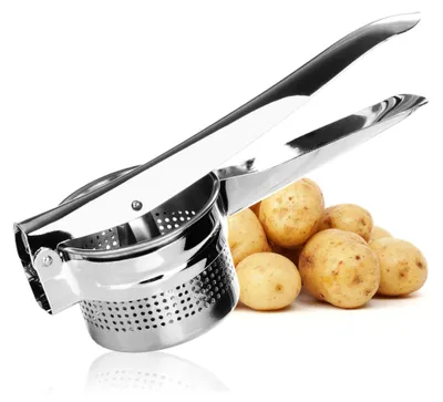 Produktbild von COM-FOUR® Kartoffelpresse - Handpresse für Kartoffeln, Obst und Gemüse mit herausnehmbaren Siebeinsatz - Ideal für Kartoffelbrei & feine Spätzle