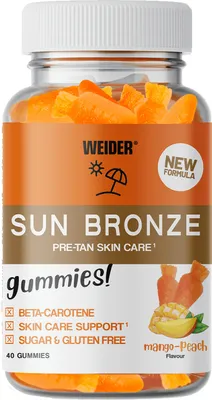 Produktbild von Weider Sun Bronze Gummies (40) Peach Mango - Vitamine,  Mineralien & Gesundheit - Vitamine & Mineralien-Komplex