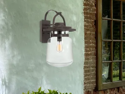 Produktbild von Fassadenbeleuchtung Außenbeleuchtung Hauswand, Industrial Außenlampen modern