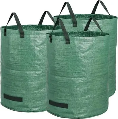 Produktbild von Gartensack 3X 272l Gartensack Laubsack Gartenabfallsack stabil - Gartensäcke für Gartenabfälle - Laubsäcke Rasenschnitt - Grünschnittsäcke faltbar