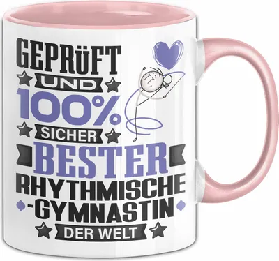 Produktbild von RhythmischeGymnastin Geschenk Lustiger Spruch für RhythmischeGymnastin Geschenkidee Bester RhythmischeGymnastin Der Welt (Rosa)