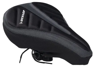 Produktbild von Dunlop Gel-Satteldecke für Fahrräder - Komfort & Schutz 28 x 20 CM Schwarz