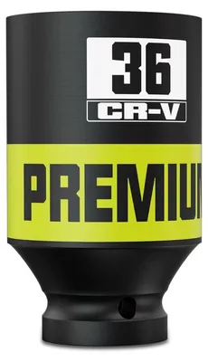 Obrázok produktu pre Nárazový kľúč, očko 1/2 palca, 36 mm, vysoká pevnosť, chróm-vanádiová oceľ
