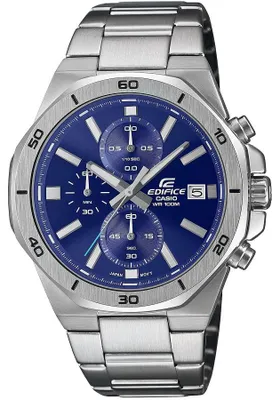 Obrázok produktu pre CASIO Edifice Pánske strieborné Casio-EFV-640D-2AVUEF