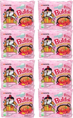 Produktbild von Samyang Buldak Ramen CARBONARA Geschmack 8x650g (=40x130g)