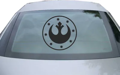 Produktbild von Indigos UG - Aufkleber Heckscheibe & Motorklappe DE2921 - schwarz - 600x600 mm - Sceptic Fisch - Auto Scheiben Fenster Heckklappe Tuning Racing JDM - Die cut