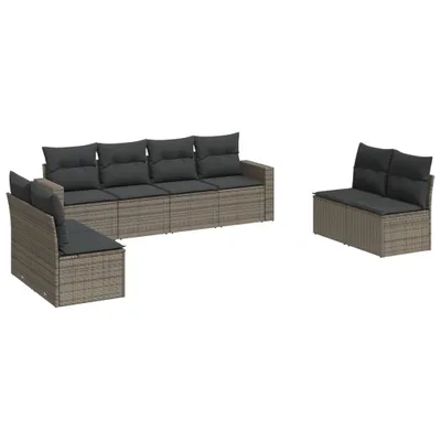 Zdjęcie produktu dla VidaXL 3251187, Ciemny Szary, Rotang, Stal, 110 kg, Dorośli i dzieci, 655 mm, 620 mm