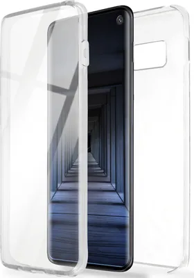 Produktbild von ONEFLOW® Touch Case kompatibel mit Samsung Galaxy S10e - Hülle beidseitig transparent, Klar