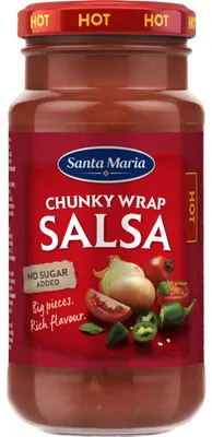 Obrázok produktu pre Santa Maria Chunky Wrap Salsa Hot 230 ml – Pikantná hrubá salsa na zábaly