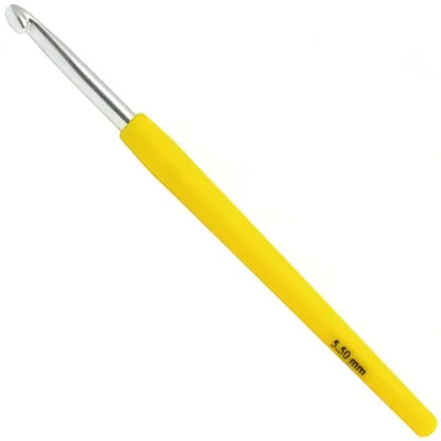 Produktbild von Lana Grossa - Wollhäkelnadel Design Color Softgriff 14cm 5,5mm