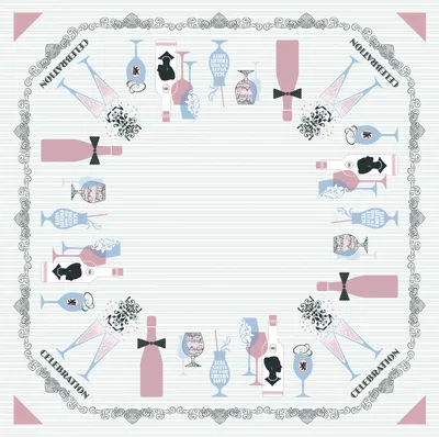 Produktbild von Sovie HORECA Tischdecke Celebration in Grau-Rosa aus Linclass® Airlaid 80 x 80 cm, 20 Stück