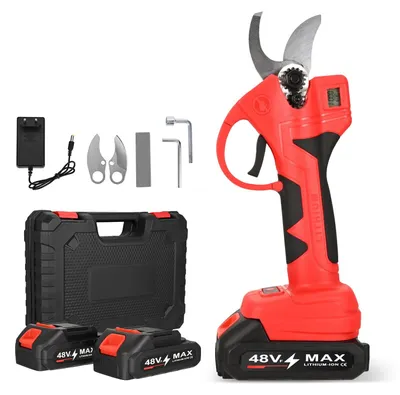 Produktbild von Elektrische Gartenschere - Akku Astschere 21V - Bürstenloser Motor - 2x 2000 mAh Akku - 30 mm Schnittleistung - LCD Display - SK7 Klinge