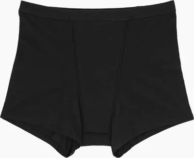 Produktbild von Saalt Baumwolle Sleep Shorts – Leakproof Periodenunterwäsche – Perioden-Shorts – Weicher, Atmungsaktiver Baumwollstoff – Hohe Saugfähigkeit – Ersetzt 7 Binden oder 10 Tampons - XS, Schwarz