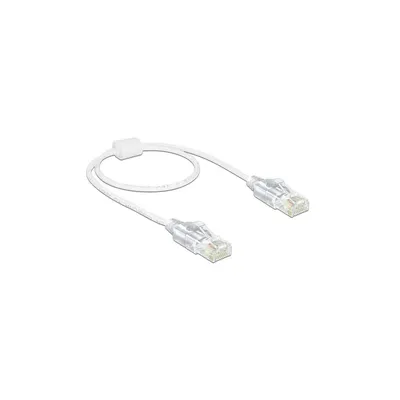 Produktbild von Delock - Patch-Kabel - RJ-45 (M) zu RJ-45 (M) - 50 cm - UTP - CAT 6 - halogenfrei - weiß