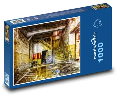 Zdjęcie produktu dla Puzzle 1000 Opuszczona Fabryka z Historią - martinpuzzle