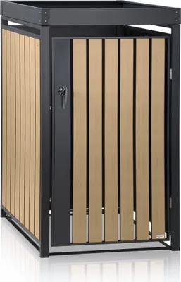 Produktbild von Zelsius Mülltonnenbox mit Pflanzdach für 120 - 240 Liter Mülltonnen, Anthrazit RAL 7016