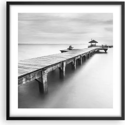 Produktbild von Gerahmtes Poster - Schwarzer Rahmen - Thailand bucht strand brücke - 50x50 cm - Wand Bild - Wanddeko - Wandbilder - Wandposter - Bilderrahmen - Bilder - Kunstdruck - Wandbild - P2BAC50x50-2441