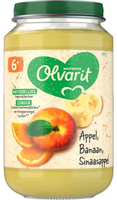 Immagine prodotto di Olvarit Baby Porridge Mela Banana Arancia 6 Mesi+ 200g – Porridge fruttato e ricco di vitamine