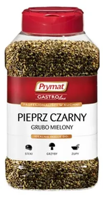 Zdjęcie produktu dla Prymat Pieprz Czarny Grubo Mielony 320 g