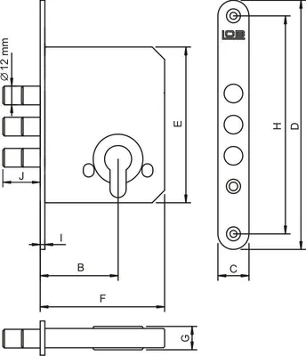 Produktbild von Zusatzschloss mit Stiftzylinder Z-200 – MP ZW Z-200