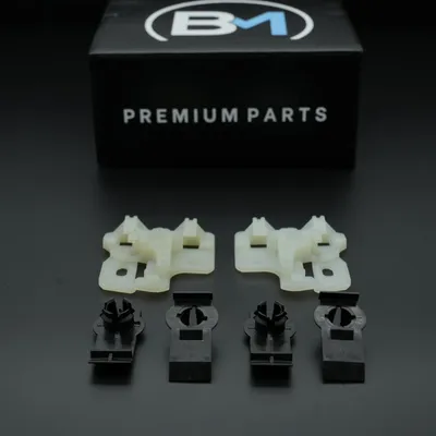 Image de Kit de réparation de lève-vitre, pièce coulissante et support de vitre pour BMW X5 E53, avant, côté gauche et droit