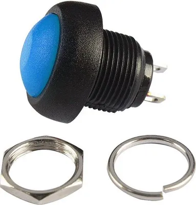 Zdjęcie produktu dla ANKG-01, 10 sztuk, 12 mm, niebieski przycisk zatrzaskowy, wodoodporny