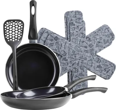 Produktbild von Mäser Pfannen Set, 7-tlg., Aluminium , Ezaki