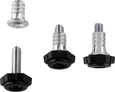 Produktbild von 10 Stück Sotech Verstellschraube M6 x 20,9 mm (Gesamtlänge inkl. Bodengleiter: 27,7 mm) mit Einschlagmutter Verstellfüße Stellfüße Möbel-Regulierschraube Justierschraube Möbelschraube