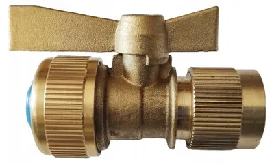 Produktbild von Boutte Messing-Schlauchkupplung 3/4" mit Ventil