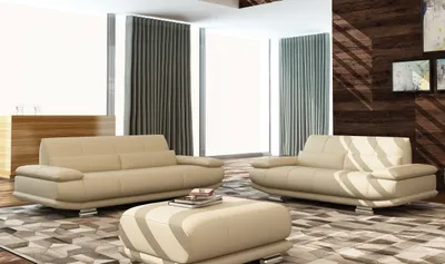 Productafbeelding van Bank, leren bank, 3-zits, zitmeubels, design, loungebank