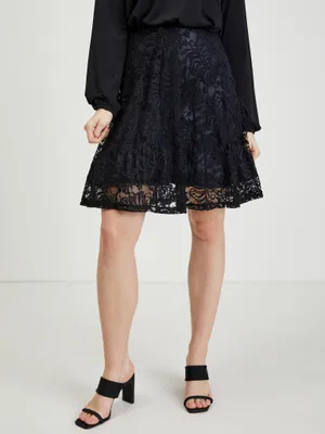 Produktbild von Orsay Schwarzer Damen Spitzenrock DP-3547453__XS