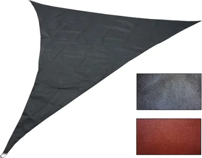 Produktbild von Dreieckiges Sonnensegel Sonnenschutz Maße 3,6 x 3,6 x 3,6 m Farbe terra
