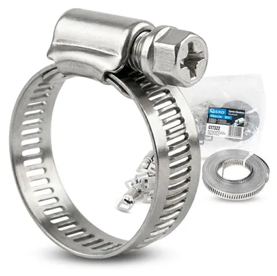 Obrázok produktu pre Hadicové spony s kovovou páskou 8mm x 3m, Geko