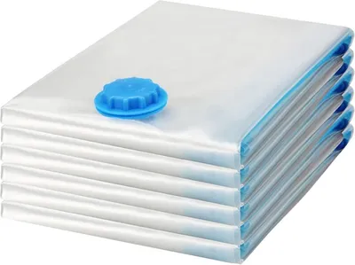 Obrázok produktu pre Naturn Living™ Vákuové vrece na oblečenie - 50 x 70 cm | Vákuové vrece Transparent | Vrecká na oblečenie a periny na opakované použitie | Prachotesné a vodotesné cestovné vrecká na oblečenie