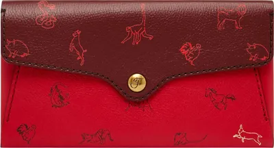 Produktbild von FOSSIL Utensilientasche Heritage Envelope Red Velvet rot