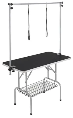 Obrázek produktu pro Stůl pro psy – Stůl pro stříhání – Kosmetický stůl pro psy – Stůl pro péči o psy – Stůl pro stříhání psů – Nerezová ocel