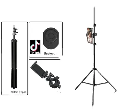 Immagine prodotto di Treppiede per selfie, altezza regolabile, compatibilità universale, C 200 cm