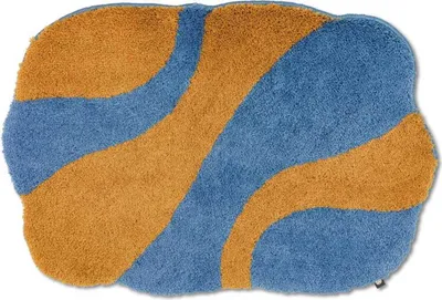 Produktbild von Rhomtuft Badteppich Ambiente oval 80 x 160 cm  Farbe  gold/neptun