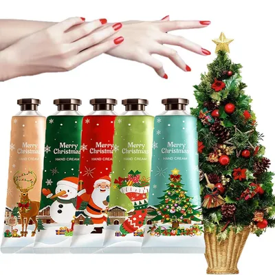 Produktbild von Handcreme Set Weihnachten Mini 5 x 30ml Feuchtigkeitsspendend für trockene Hände