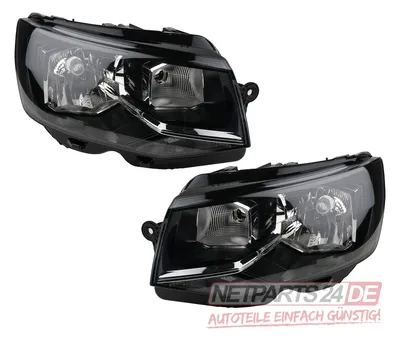Immagine prodotto di Johns, Fari alogeni adatti per VW Transporter T6 Li. Re. Set con TFL H4 da 15- 7E1941015L 7E1941015AB 7E1941015AC 7E1941015AD 7E1941016L 7E19