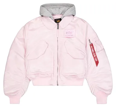 Produktbild von Alpha Industries Damen CWU-45/P Hooded Bomberjacke, Pale Lilac, L