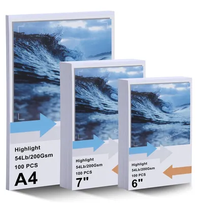 Zdjęcie produktu dla Papier fotograficzne A4, błyszczące, 220 arkuszy, wodoodporne