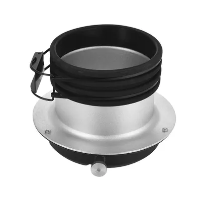 A studio lighting adapter is shown against a white background.