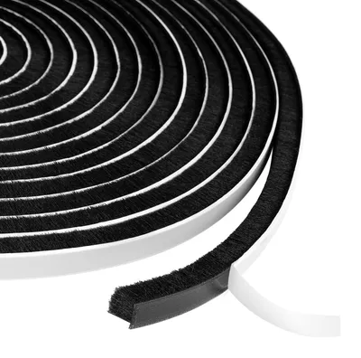 Productafbeelding van Borstelafdichting, zelfklevend, 6 m, 9 mm x 9 mm