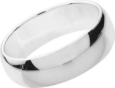 Image de Bague de Mariage/Alliance Homme/Femme 6mm Forme D Argent fin 925, 60 (19.1); TRS13937RSS