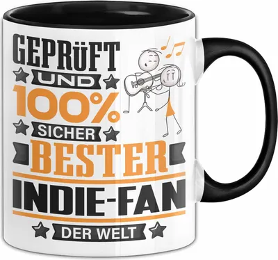 Produktbild von Indie-Fan Geschenk Lustiger Spruch für Indie-Fan Geschenkidee Bester Indie-Fan Der Welt (Schwarz)
