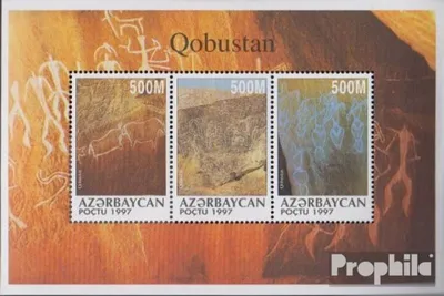 Produktbild von Briefmarken Aserbaidschan 1997 Mi 350-352 Kleinbogen (kompl.Ausg.) postfrisch Felszeichnungen