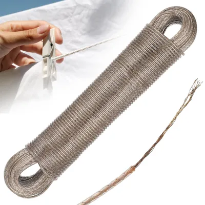 Wäscheleine 30 m, 3 mm, Stahlkern, wasserdicht, schwerlast