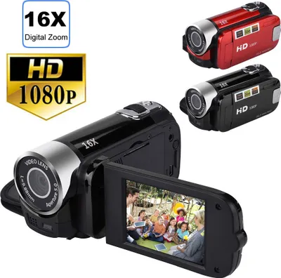 Produktbild von 2,7" TFT LCD HD 1080P 16MP 16X Digital Zoom Camcorder Video DV Kamera Schwarz